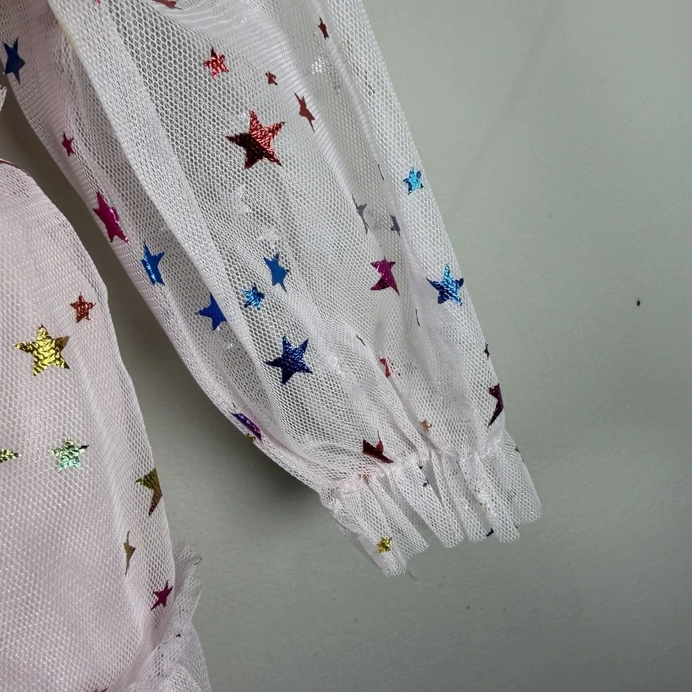 Purple Rose Kids Dress‎ Tutu Star Girl Baby Pink 6-9 Months Sheer Layered Party